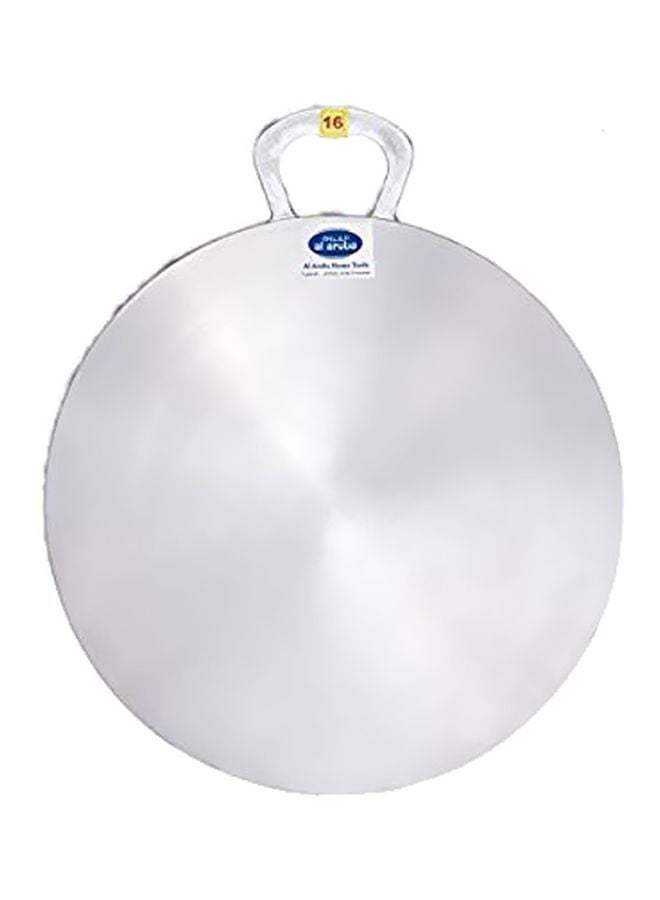 Aroba Aluminium Arabic Tawa/Roti Pan/Ragag Maker Silver 16inch 