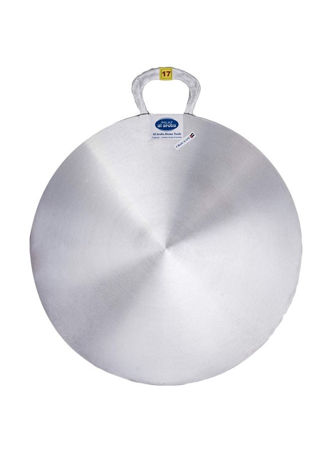 Arobah Aluminium Arabic Tawa/Roti Pan/Ragag Maker Silver 17inch  - Image 1