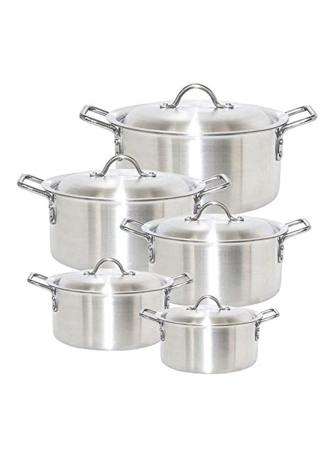 Carina 10-Piece Aluminum Casserole Silver - Image 1