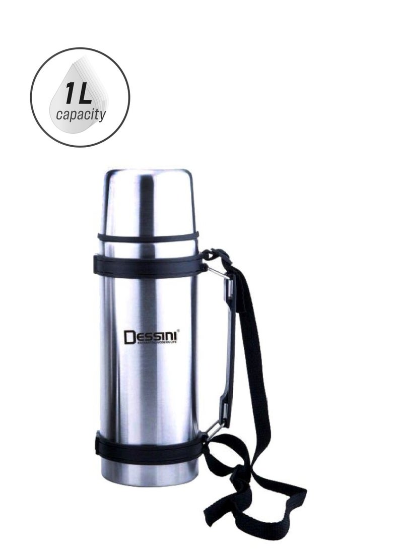 ديسيني مجموعة ترمس مصنوعة من الستانلس ستيل ومكونة من 3 قطع فضي - Image 1