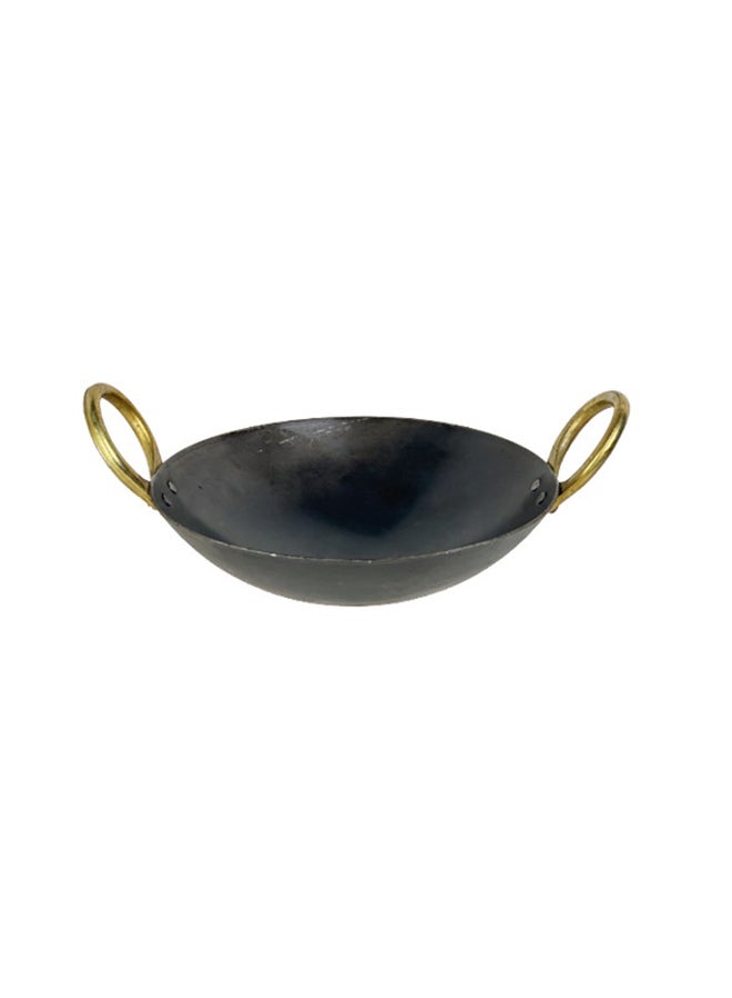 TAJ Iron Deep Kadai Black 23cm  - Image 1