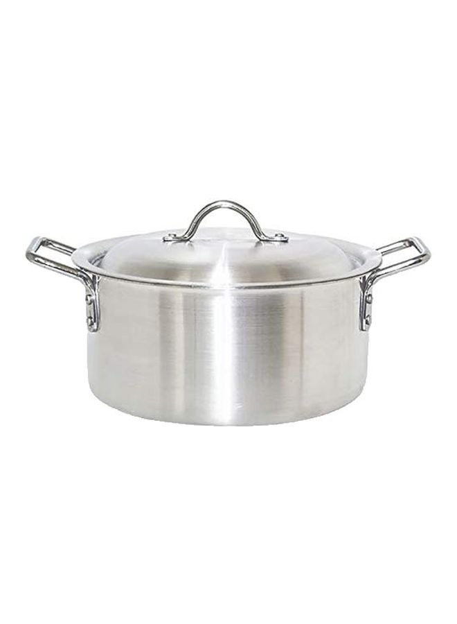 كسرولة من الألومنيوم فضي 26سم