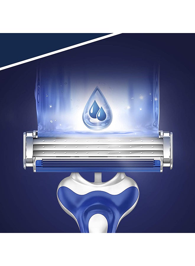 طقم شفرات حلاقة بلو II بلس للاستخدام مرة واحدة من 14 قطعة أزرق / فضي - Image 2