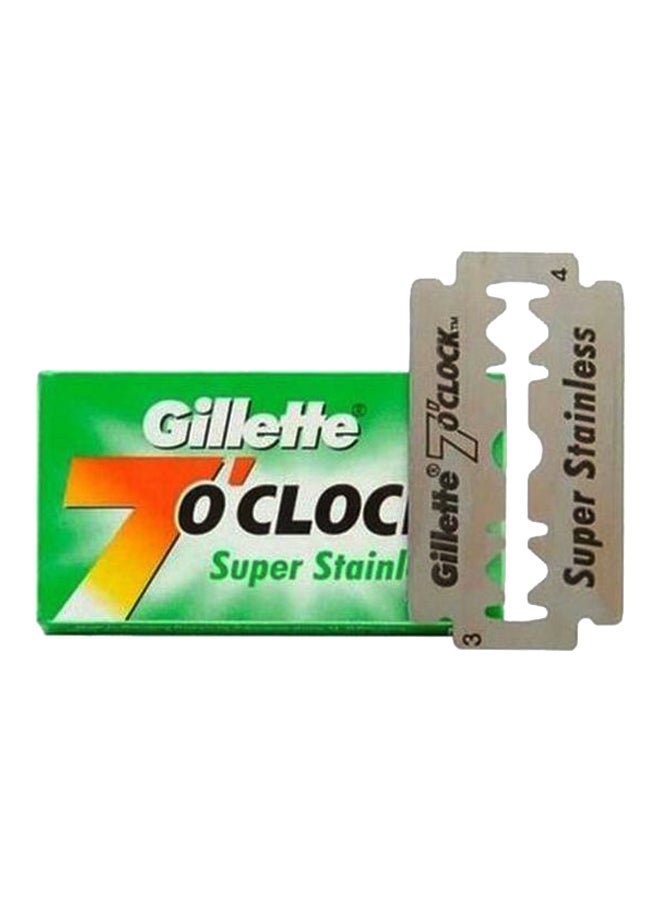 Gillette 5-Piece 7 O'clock Super Stainless Blade Set - Image 1