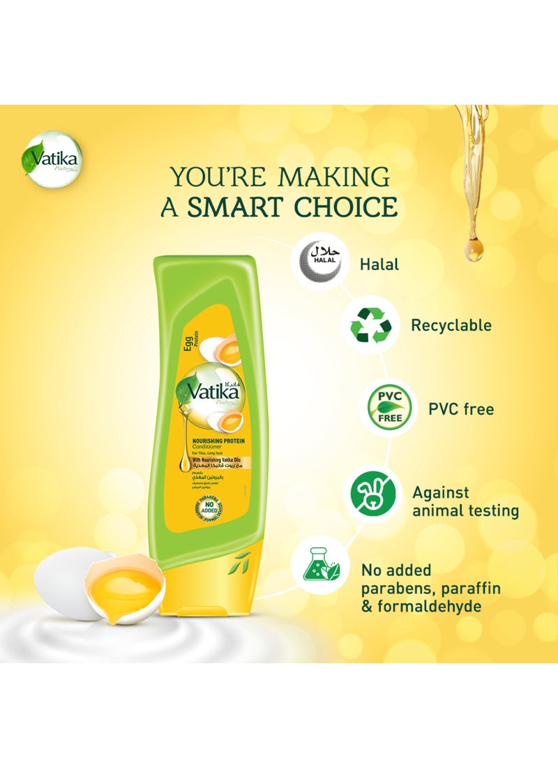 دابر بلسم ببروتين البيض للشعر الرقيق والضعيف 400ملليلتر - Image 3