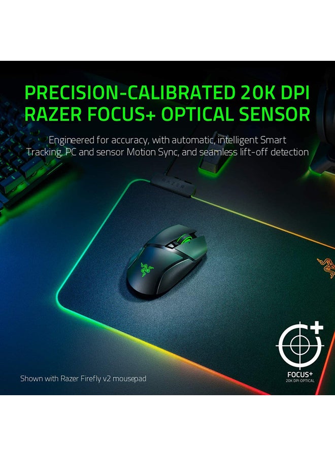 RAZER - Razer Basilisk Ultimate HyperSpeed Wireless Gaming Mouse with Charging Dock, 20K DPI Optical Sensor, Chroma RGB, 11 Programmable Buttons, 100 Hr Battery - Classic Black Black - Image 1