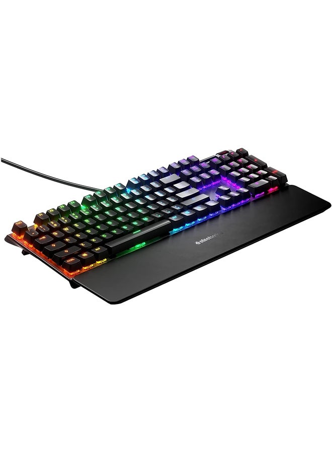 steelseries - Apex Pro Mechanical Gaming Keyboard, Adjustable Actuation Switches, World’s Fastest Mechanical Keyboard, OLED Smart Display, RGB Backlit | 64626 - Image 1