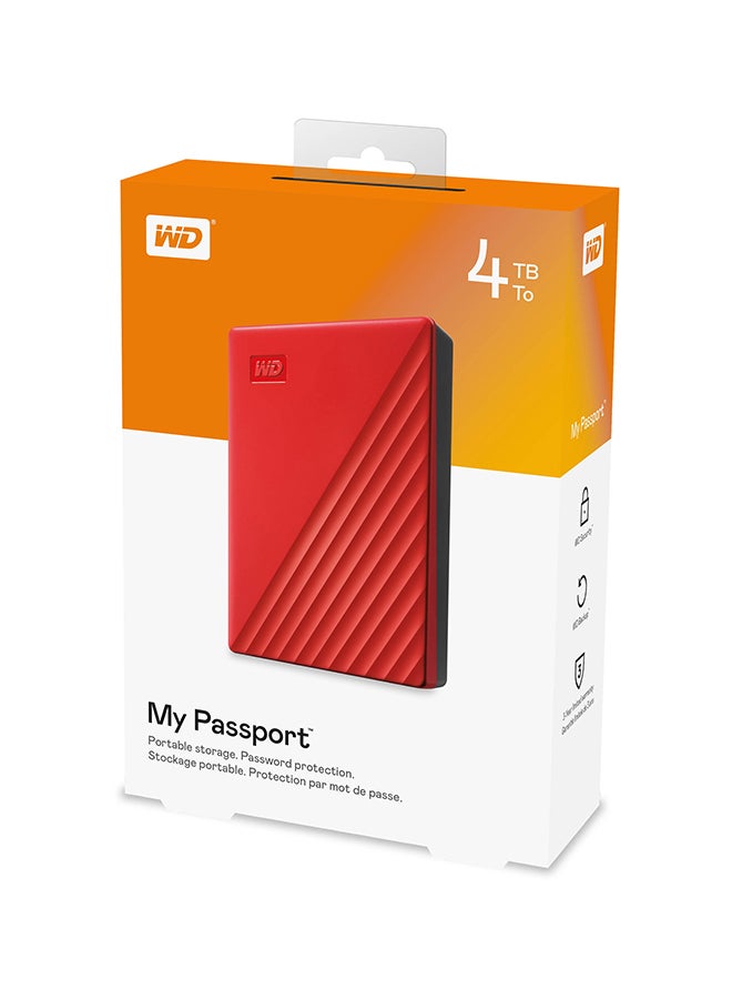 WD My Passport External Hard Drive 4 TB WDBPKJ0040BRD-WESN 4 TB - Image 3