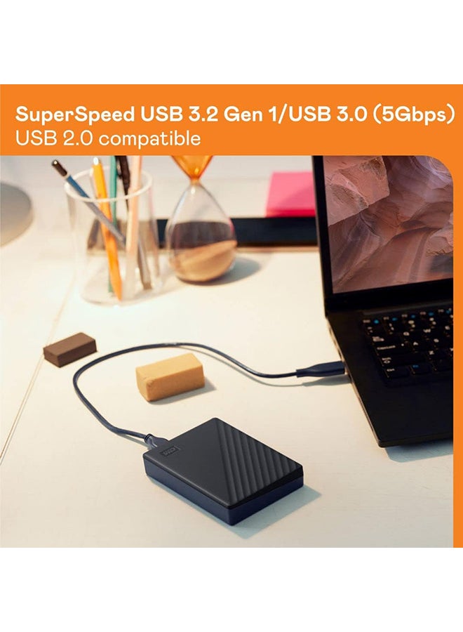 WD 5TB My Passport Black USB 3.2 Gen 1- WDBPKJ0050BBK-WESN 5 TB - Image 4