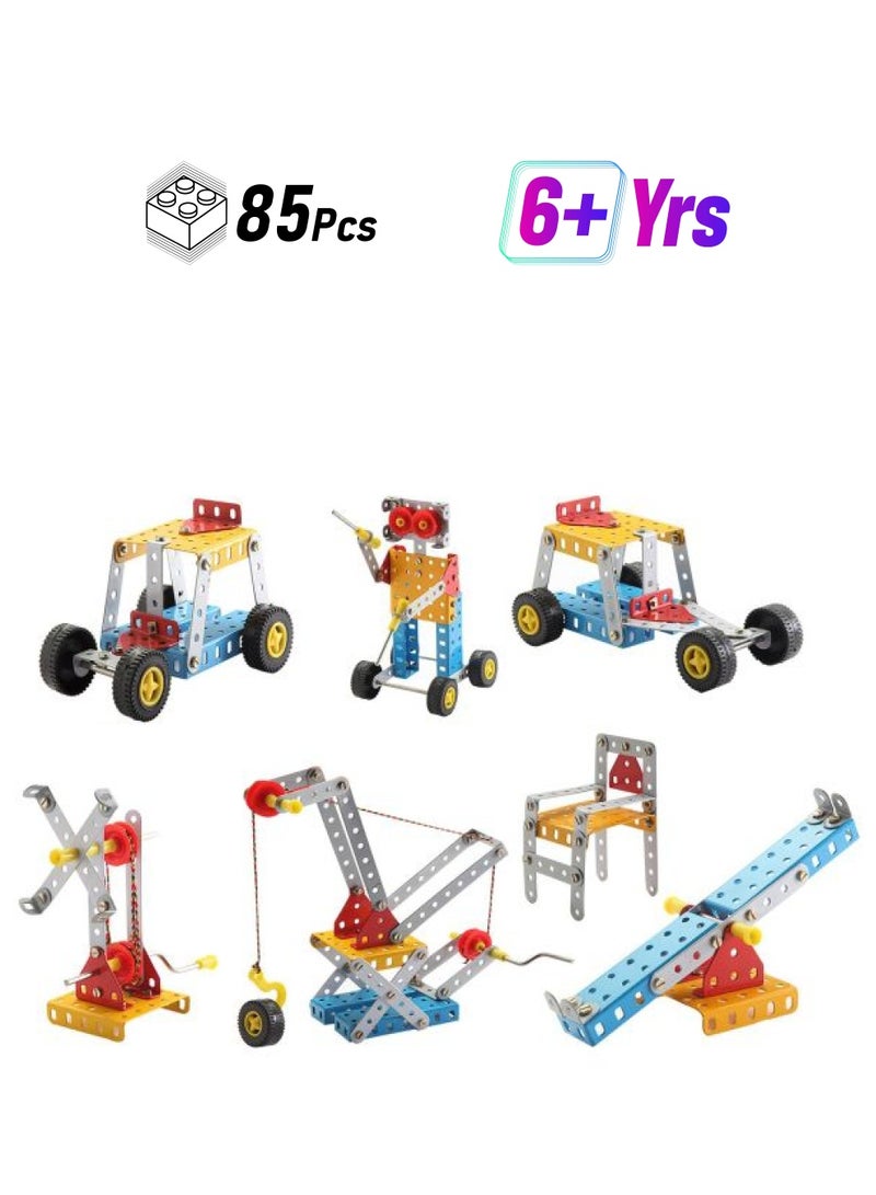 SARTHAM TOYS-ME-ST 85-Piece Senior Techno Mechanical Building Kit TOYS-ME-ST 85 6+ Years - Image 1
