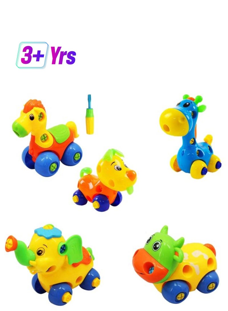 Vibgyor Vibes TOASSEMBLYANIMALS-75 Animal Building Set 3+ Years  - Image 1