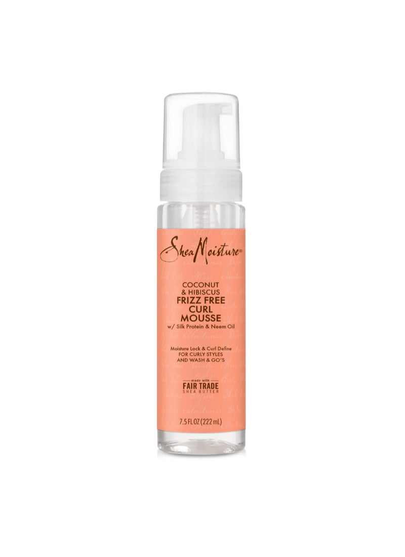 SheaMoisture - Coconut And Hibiscus Frizz Free Curl Mousse 222ml - Image 1