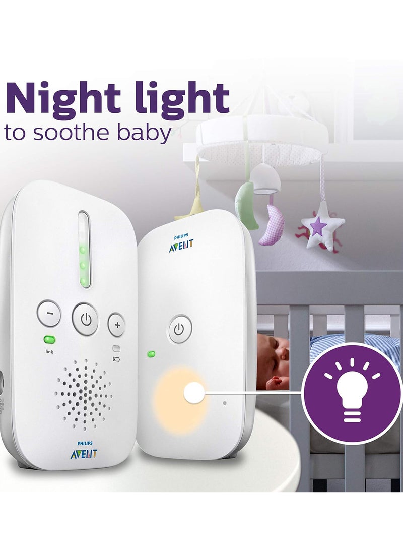 PHILIPS AVENT - DECT Baby FHSS Audio Monitor With Crystal Clear Sound - White - Image 1
