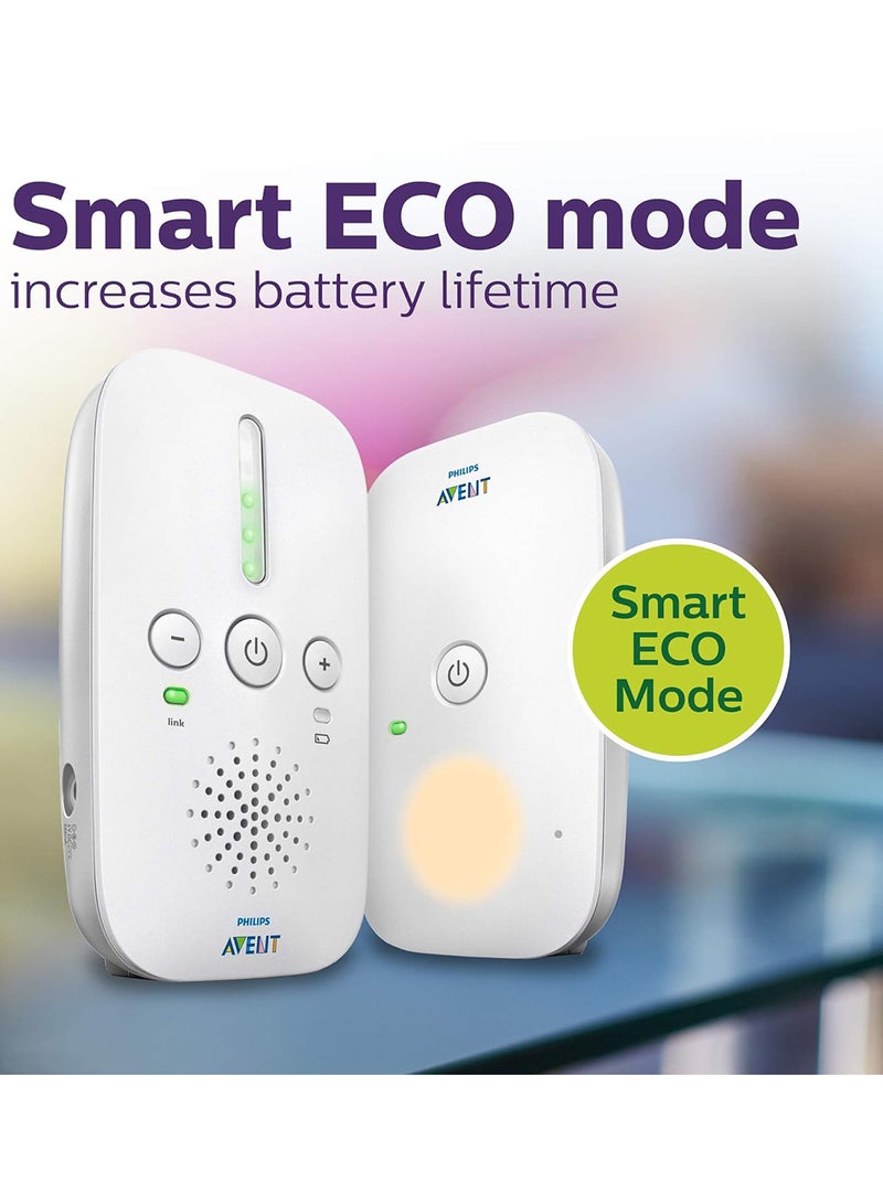 PHILIPS AVENT - DECT Baby FHSS Audio Monitor With Crystal Clear Sound - White - Image 1
