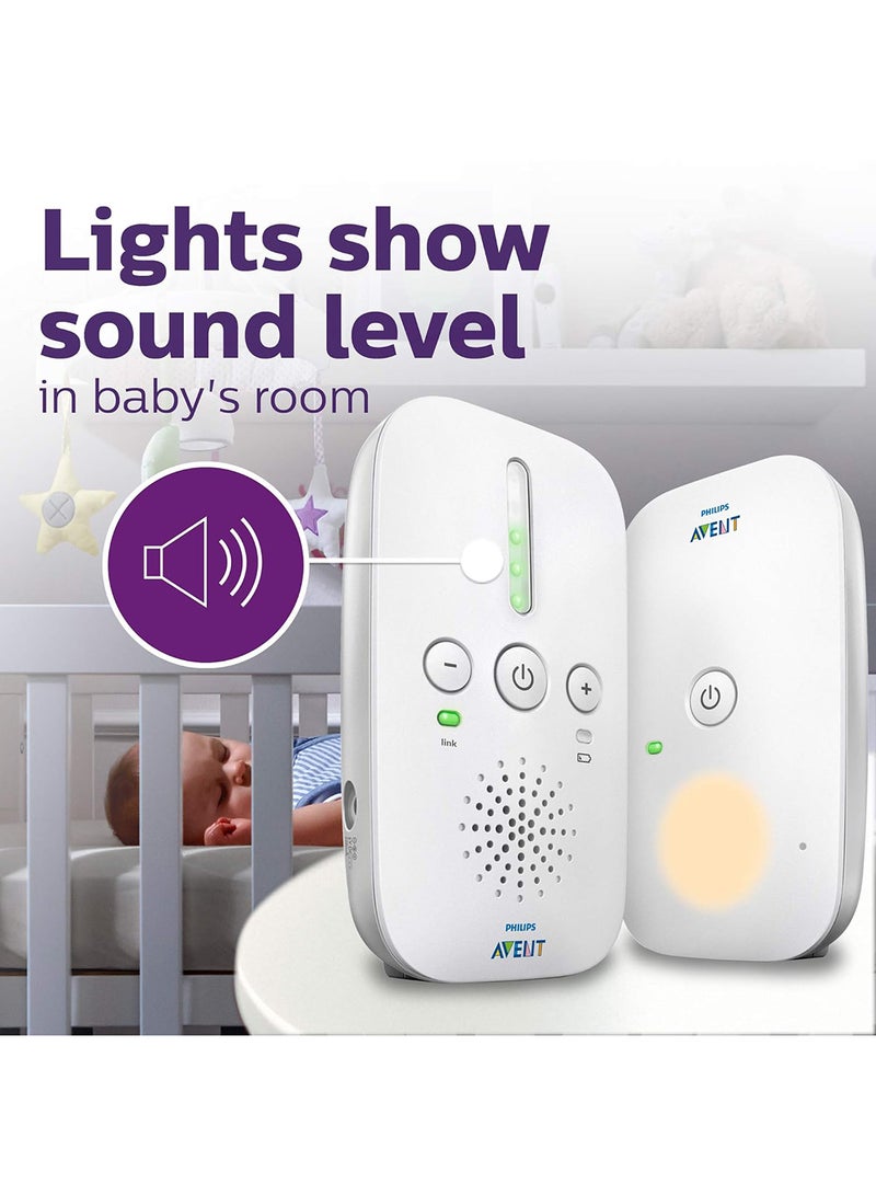 PHILIPS AVENT - DECT Baby FHSS Audio Monitor With Crystal Clear Sound - White - Image 1