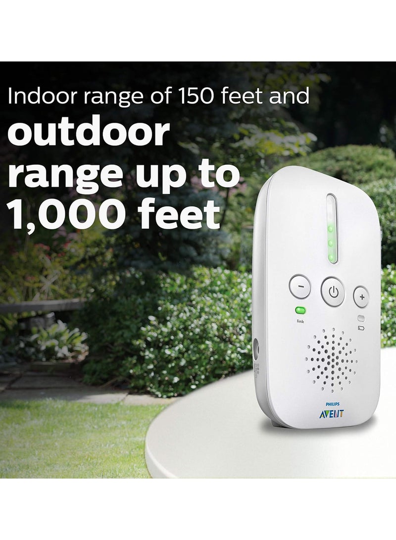 PHILIPS AVENT - DECT Baby FHSS Audio Monitor With Crystal Clear Sound - White - Image 1