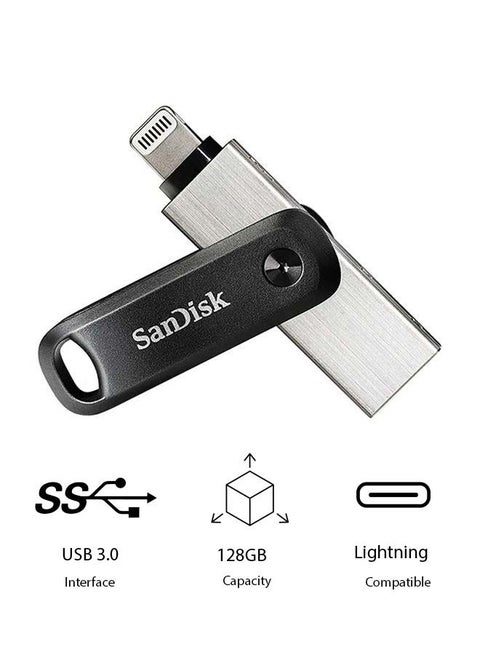 فلاش درايف جو آي إكسباند بمنفذ  USB3.0 + موصل كابل Lightning لهاتف آيفون وآي باد 128 GB