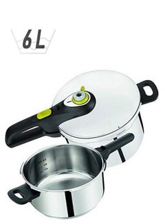 Tefal Secure 5 Pressure Cooker Combo Set Silver  - Image 1