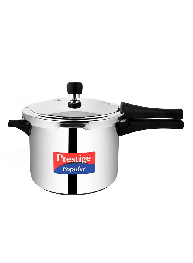Popular Stainless Steel Pressure Cooker with 4.5 mm Thick Alpha Base and Induction Compatible and with sturdy handles Silver 5Liters - pnsku/N32619974A/45/_/1739788866/0c941a4b-37eb-46bd-af7d-2e5a0e396eb4