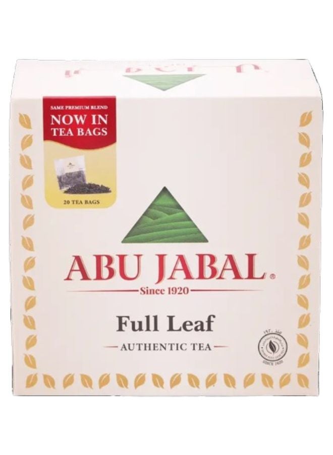 Abu Jabal Full Leaf Tea Bags 2.5grams Pack of 20  - Image 1