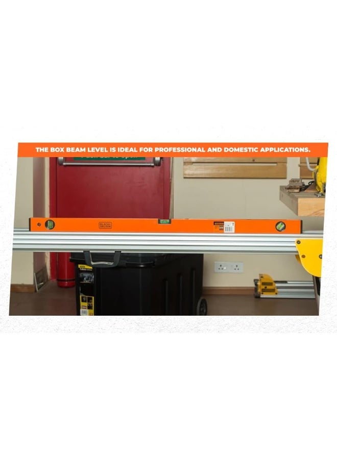 BLACK+DECKER - Beam Box Level Orange 1000X20X50mm - Image 1