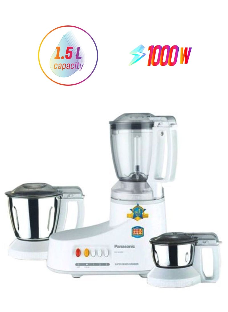 باناسونيك خلاط بسعة 1.5 لتر وقدرة 1000 وات 1.5 L 1000 W MXAC300 أبيض/ شفاف/ فضي  - Image 1