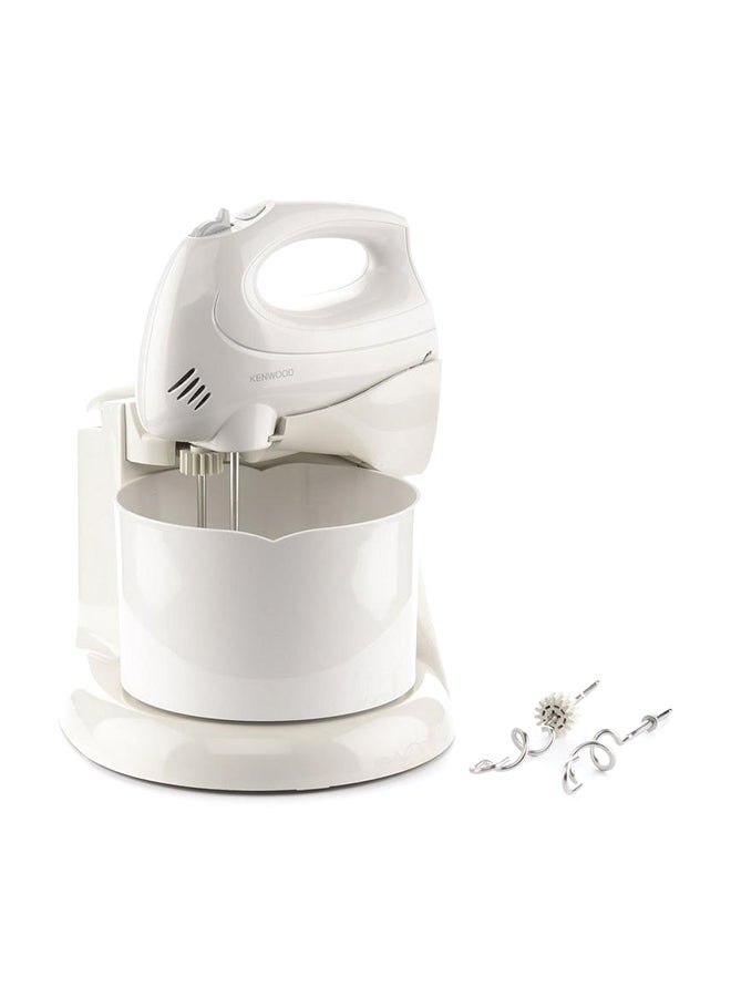 KENWOOD - Stand Hand Mixer, 2.7L Bowl, 6 Speeds, Turbo Function, Double Stainless Steel Kneader and Beater, 2.7 L 250 W HM430 White - Image 1