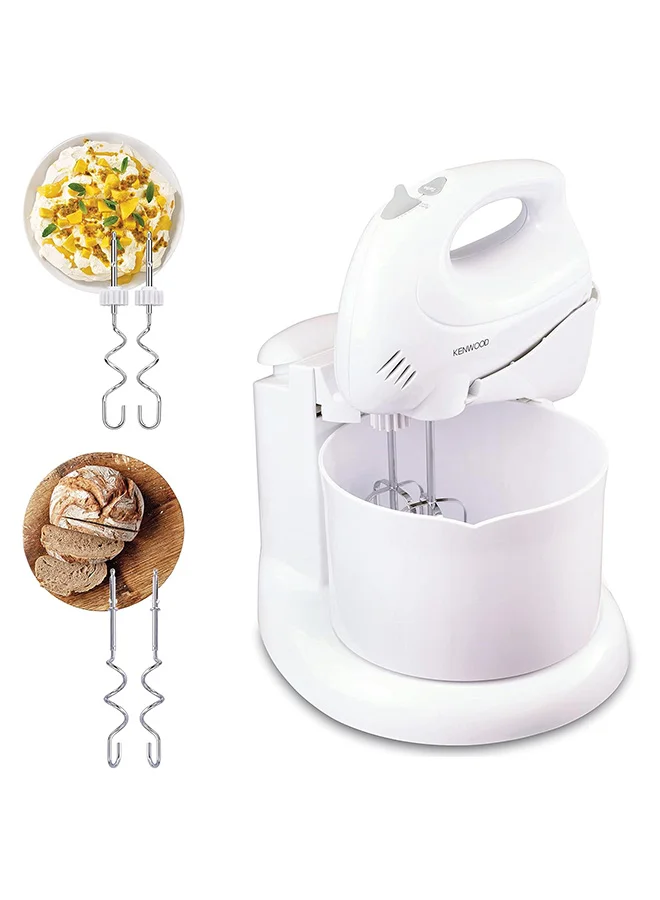 KENWOOD Stand Hand Mixer, 6 Speeds, Turbo Function, Double Stainless Steel Kneader and Beater