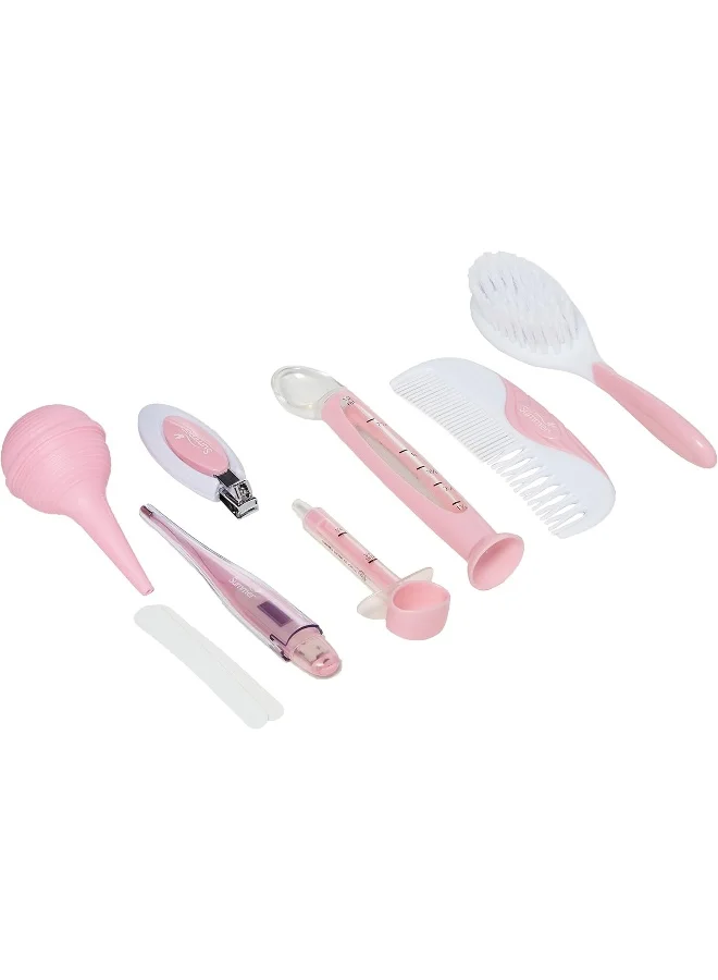 summer infant 12-Piece Health And Grooming Kit, 0+ M - Pink/White