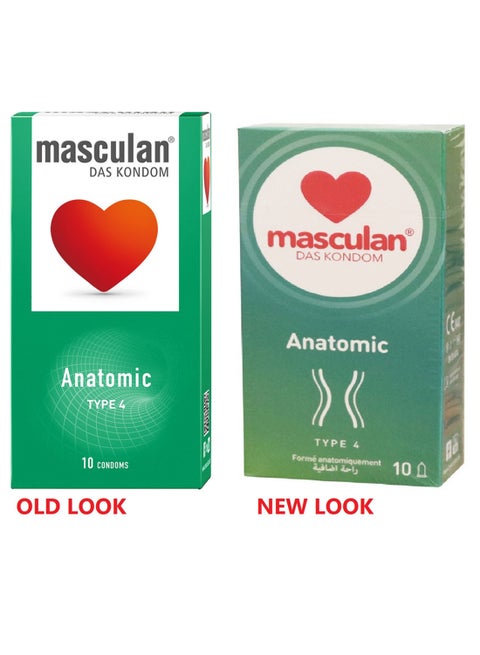 10-Piece Anatomic Type 4 Condom Set