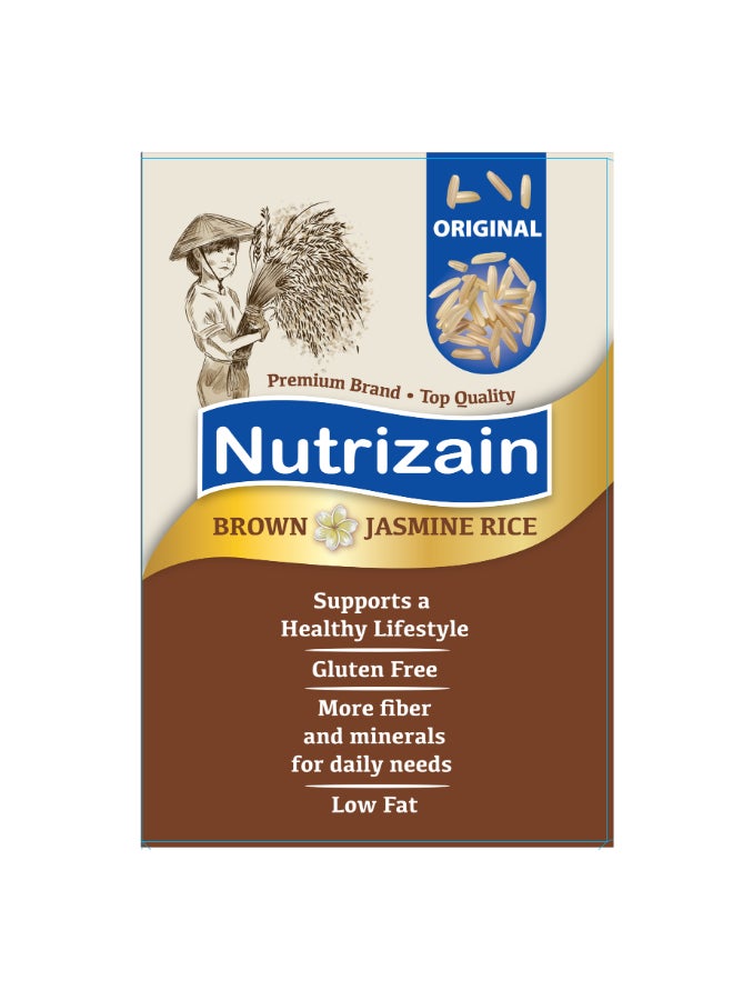 Nutrizain Brown Jasmine Rice Vacuum Packed For Longer Freshness 1.8kg  - Image 2