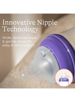 Lansinoh Babies For Breastfeeding Bottles, Slow Flow Nipples, Size S, 3 Count, 5 Fl Oz  - Image 3