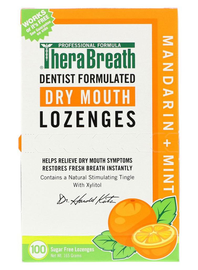 Therabreath Pack Of 100 Mandarin Mint Dry Mouth Lozenges 165grams - Image 1