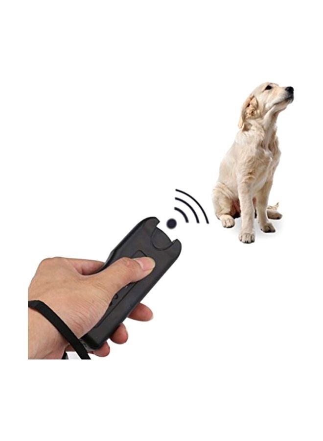 هابيي جهاز رادع وصاد للكلاب محمول باليد يعمل بالموجات فوق الصوتية ومزود بفلاش بإضاءة LED أسود - Image 4