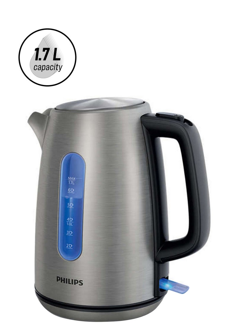 Philips Electric Kettle 1.7L 1.7 L 2200 W 8710103775867YL Black/Silver  - Image 1