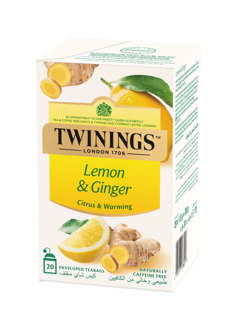 Twinings Infuso Lemon And Ginger Tea 20 Bags 1.5grams  - Image 3
