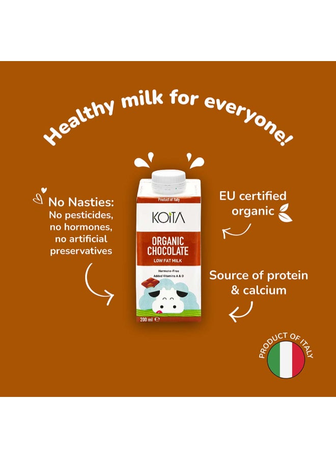 Koita Organic Chocolate Milk Vitamin A And D3 200ml - Image 4