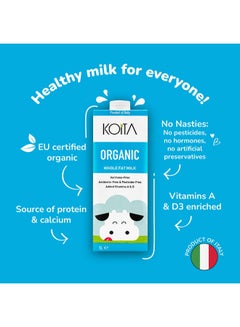 Koita Organic Whole Full Fat Milk Plain 1Liters  - Image 3