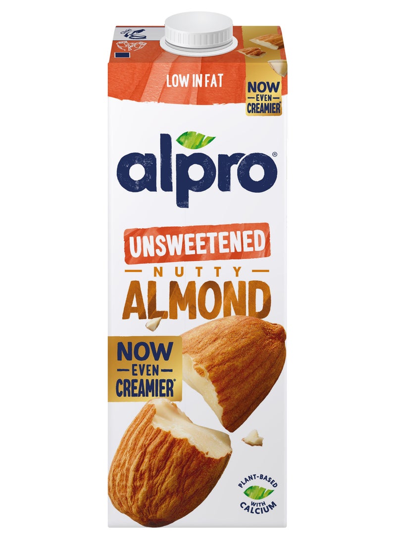 Alpro Almond Unsweetened Drink 1Liters - Image 1