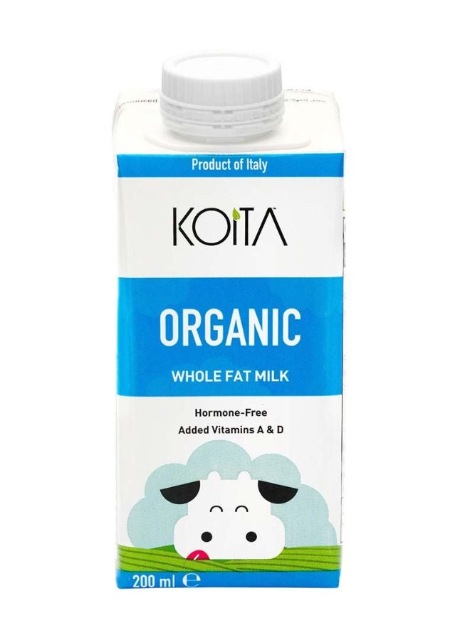 Koita Organic Whole Fat Milk Plain 200ml - Image 1