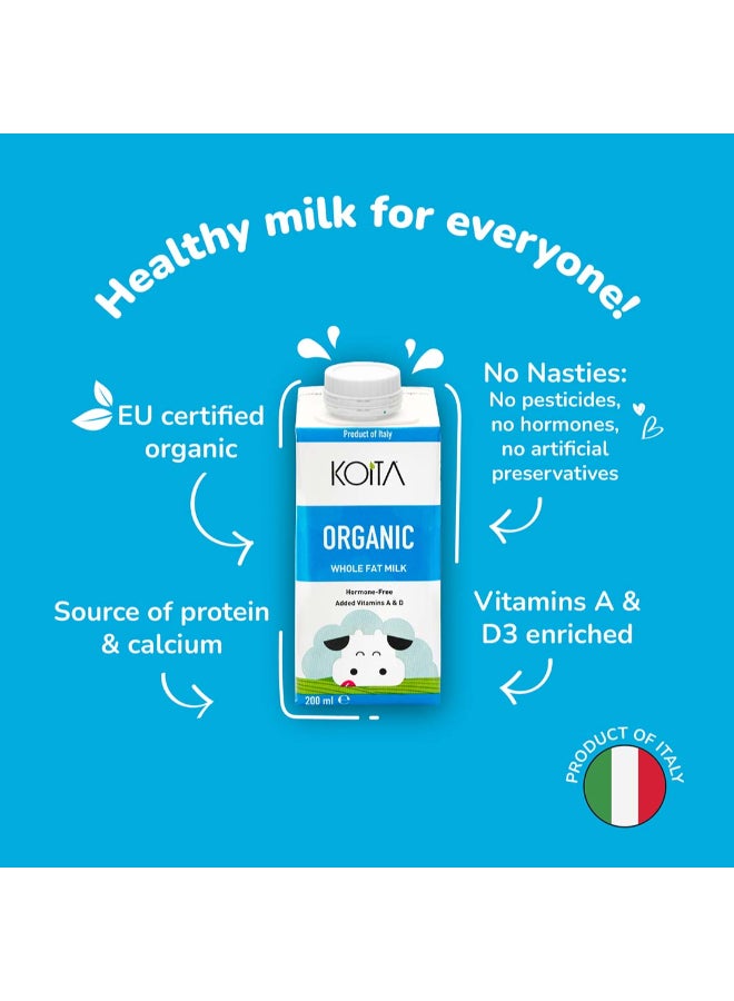 Koita Organic Whole Fat Milk Plain 200ml - Image 4