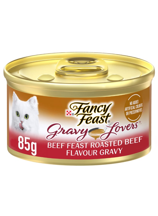 PURINA Fancy Feast Beef Feast In Gravy Gourmet Cat Food 85grams - Image 1