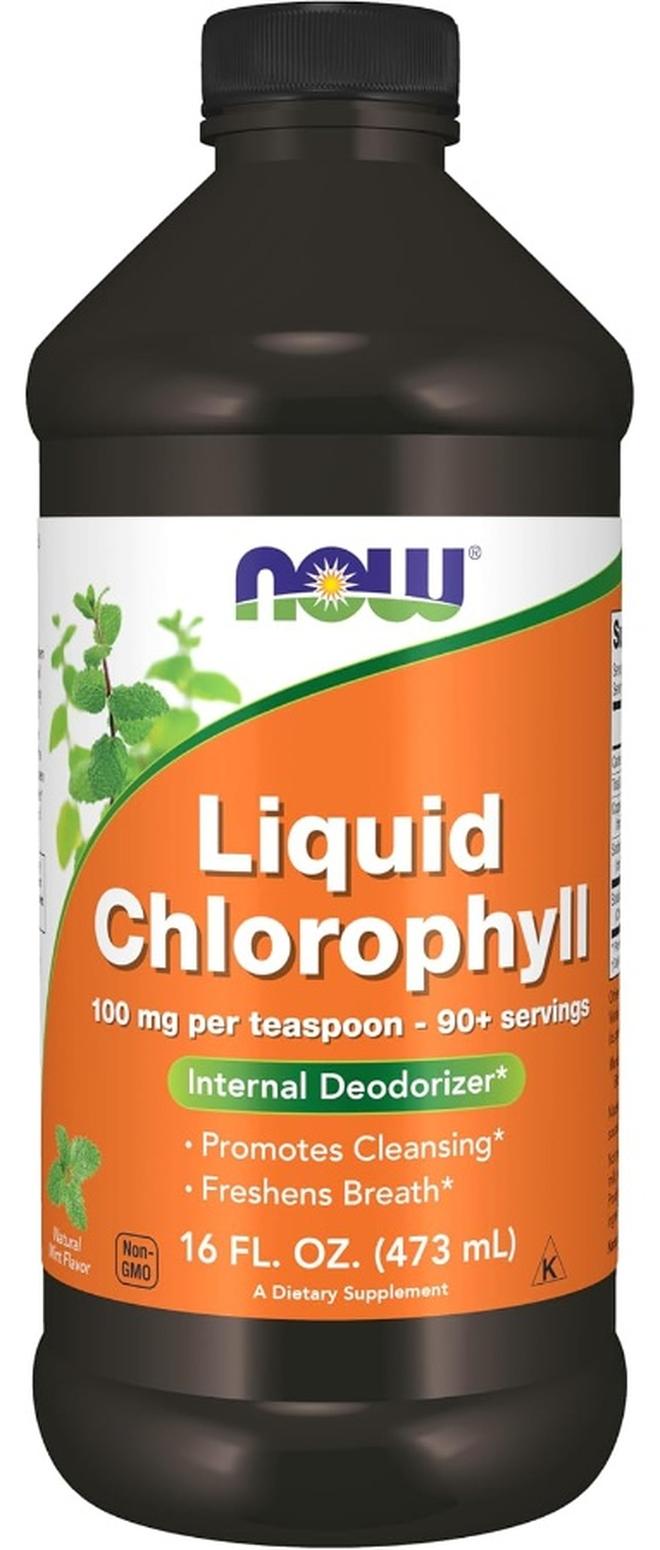 Now Foods Liquid Chlorophyll, Mint , 16 fl oz Packaging May Vary - Image 1