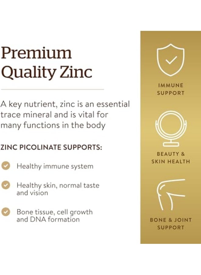 Solgar Zinc picolinate 22 mg 100s - Image 2