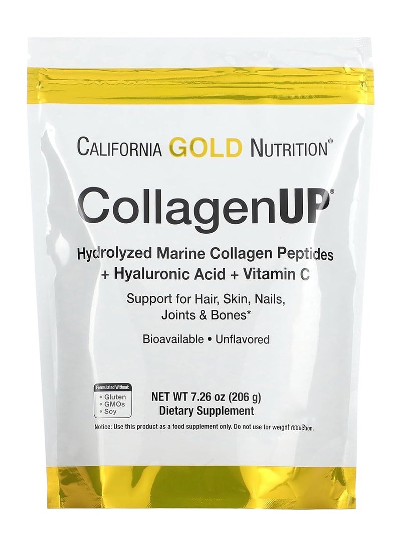 California Gold Nutrition - Collagen UP, Unflavored, 7.26 oz (206 g) Packaging May Vary - Image 1
