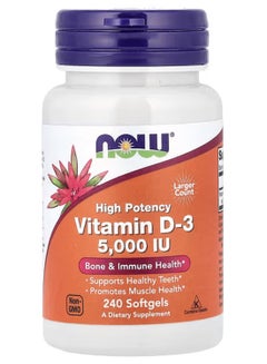 High Protency Vitamin D3 5000 IU - 240 Softgels