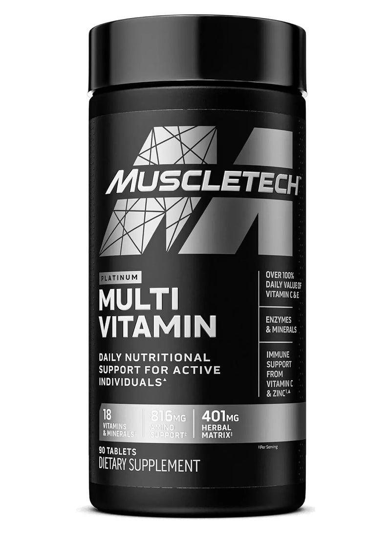 MuscleTech Platinum Multivitamin, 90 Tablets Packaging May Vary - Image 1