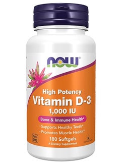 Vitamin D-3 1000 IU 180 Softgels