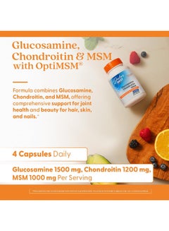 Glucosamine Chondroitin MSM with OptiMSM 240 Capsules Packaging May Vary