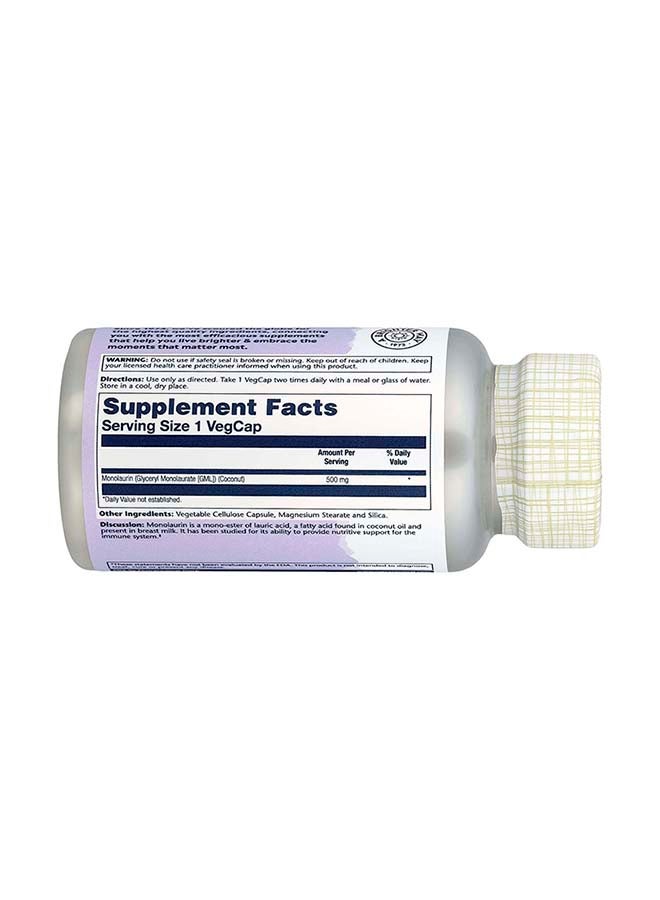 Solaray Solaray, Monolaurin, 500 mg, 60 VegCaps  - Image 2